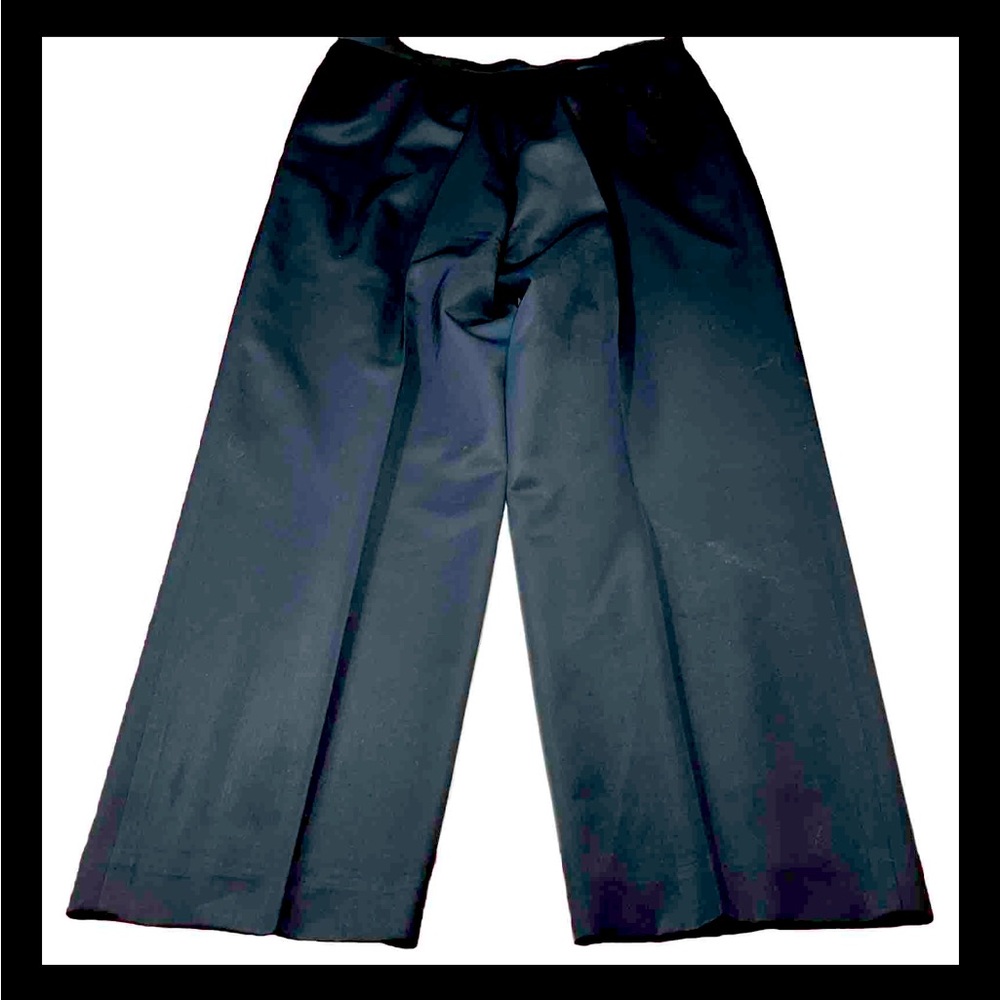 Marisa Minicucci BLUE Wool PLEATED PANTS DRESSY Trousers Women 8 Straight Leg 8